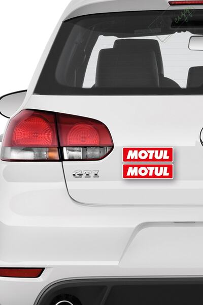 Atölye Çizgi Motul Yağ Sticker, Motosiklet Sticker, Araba Sticker, 2 Adet Mot...