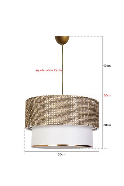 Hmydesign Sinifant Pendant Lamp Chandelier Wicker White