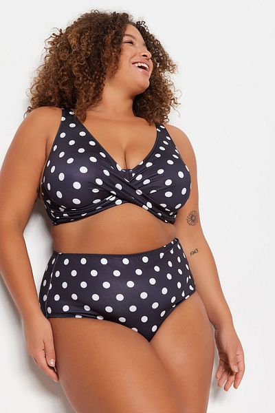 Trendyol Curve Tarka pöttyös bikini alsó TBBSS23CR00014