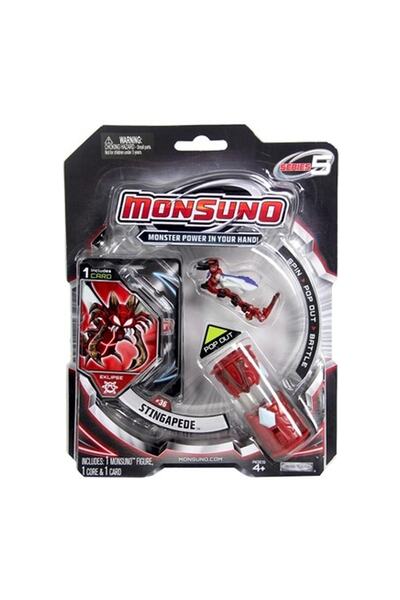 GIOCHI PREZIOSI Monsuno, Licensed Stingapede Figure, Launch Capsule and Playing Card