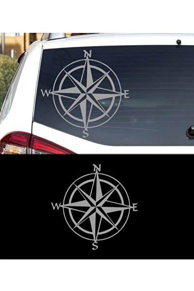 Melek Pazarı بوصلة أوتوماتيكية مقاس 30 × 30 سم للطرق الوعرة، ملصق سيارة للسفر