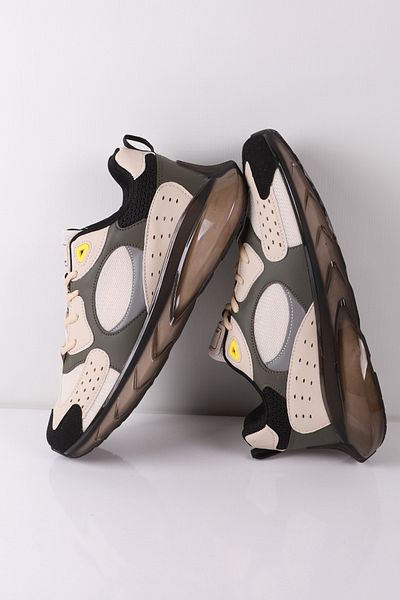 DUNLOP Black Beige Transparent Sole Unisex Sports Shoes