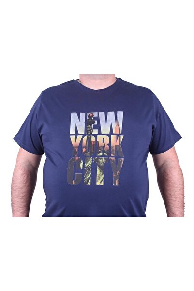 MocGrande Μπλουζάκι με λαιμόκοψη σε μεγάλο μέγεθος New York City 23125 Marin