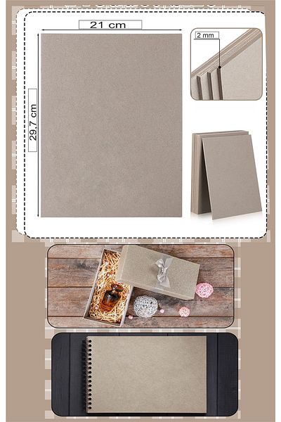 Hsn A4 Cardboard Thick Hard A4 2mm 20 Pieces