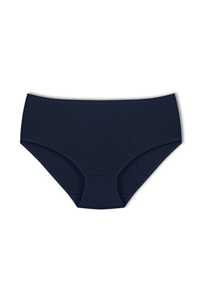 HNX Chiloți din bumbac cu nervuri, 3 bucăți, pentru femei