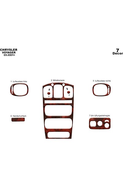 meriç cockpit design ميريتش ®   كرايسلر فوييجر تراك أمامي مطلي بالماهوجني 7 ق...