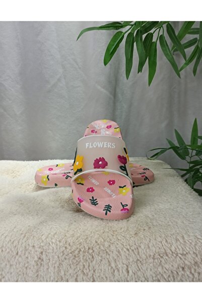 GEZER Kırçiçeği Temalı Kaymaz Plastik Havuz Deniz Banyo Balkon Teras Ev Ve Sokak Terliği