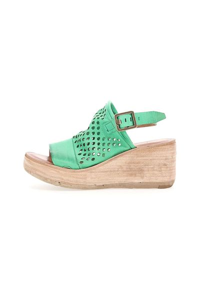 A.S.98 Sandalette - Grün - Blockabsatz