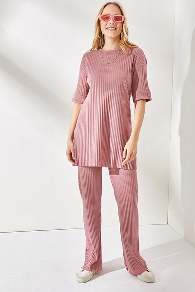 Olalook Női Dusty Rose rövid ujjú alsó lycra készlet TKM-19000191