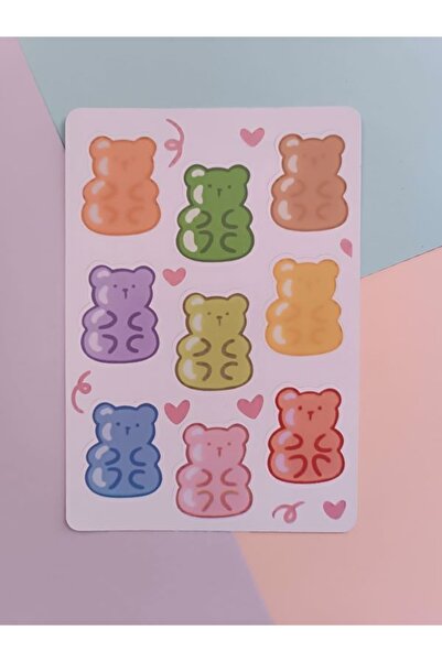 EyER Shoping Autocolant Jelibon cu ursuleț de pluș