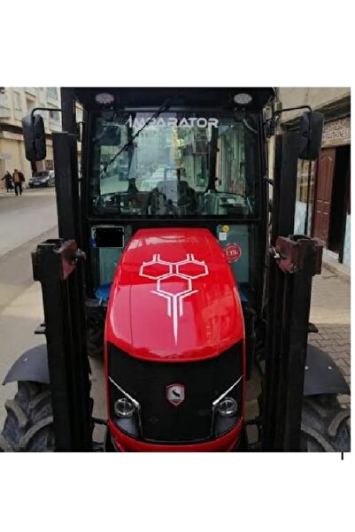 EYBA STİCKER Traktör Ön Kaput Petek Sticker Yapışkanlı Motor Tümosan Başak Ca...