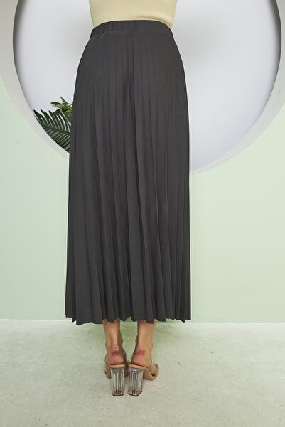 comstar Plain Long Lined Pleated Skirt, Pleated Skirt, Summer Skirt, Crepe Skirt, Hijab Skirt, Long Skirt