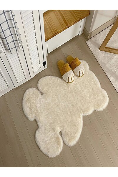 ALgorand Home Süper Yumuşak Peluş Ayı Halı Oturma Odası Bebek Odası Kaymaz Taban Halı Yatak Odası Halısı