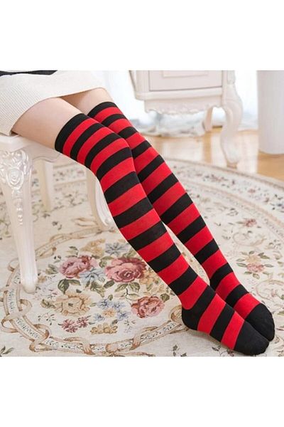 Leement socks Дамски висококачествени стилни памучни чорапи до коленете