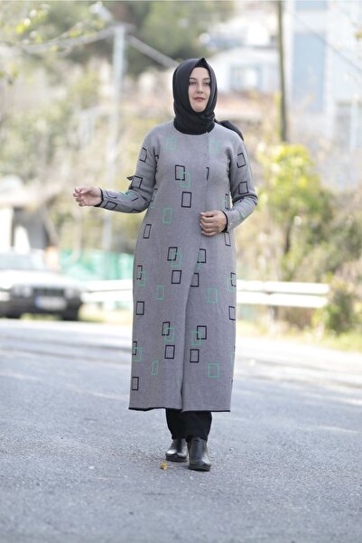 Zey&Ka Butik سترة صوفية محبوكة من Cotonit Gold Three Systm Pique