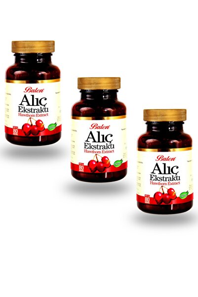 Balen 3 Kutu Alıç Meyvesi Ekstraktı Kapsül 375 Mg X 80 Kapsül