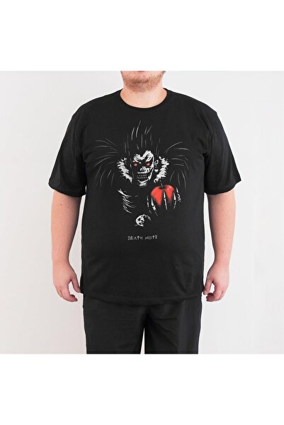 Bant Giyim Death Note 4XL - Big Size Men's Black T-Shirt