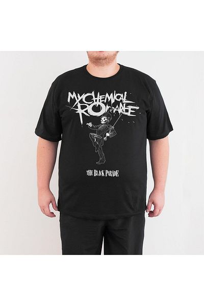 Bant Giyim Men's Black 4XL My Chemical Romance Large Size T-Shirt