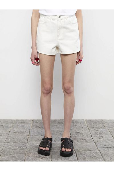 LC Waikiki Xside – Jeansshorts für Damen in Standard-Passform mit einfarbigen Taschendetails