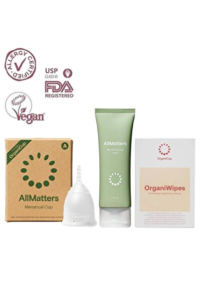 Allmatters Regl Kabı Model A, Regl Kabı Temizleme Jeli ve Temizleme Mendili -...