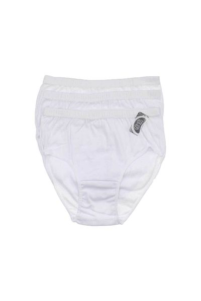 ÇamaşırcımShop 3040 6 Pack Rib 100% Cotton High Waist Bato Panties