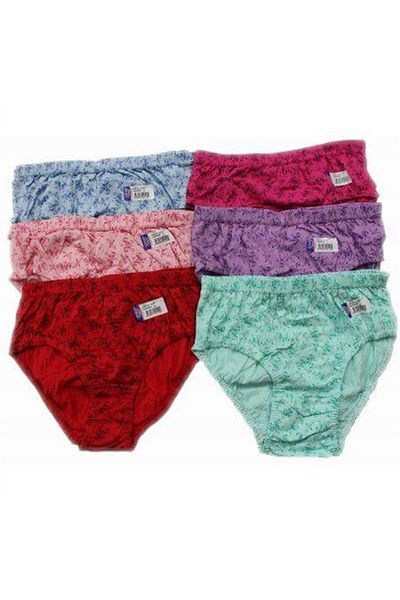 ÇamaşırcımShop Pachet de 12 chiloți din bumbac cu modele colorate imprimate