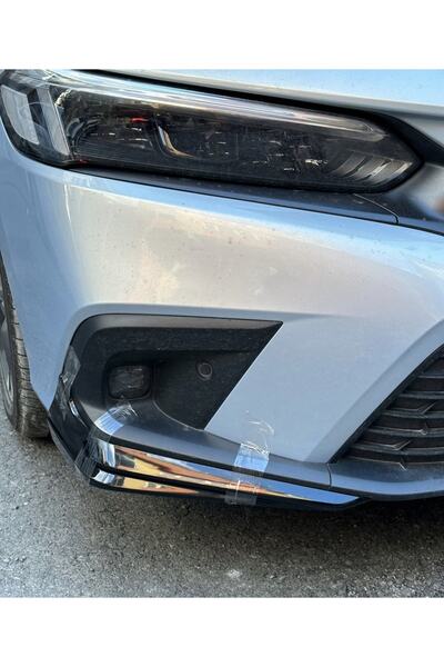 Fvtuningotoaksesuar Civic Ön Flap 2022+ Pianoblack Abs Plastik Fe1 Flap Tampo...