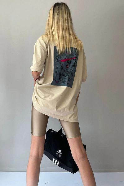Keywest Μπλουζάκι Groove εμπρός και πίσω με στάμπα Oversize