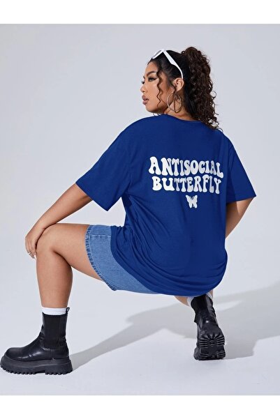 MOONBULL Оверсайз Saks Antisocial Жіноча футболка з принтом