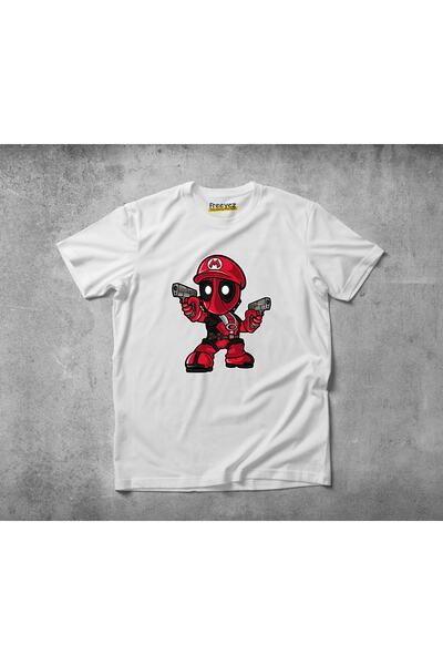 Freeyez Mario Deadpool unisex pamučna četkana majica