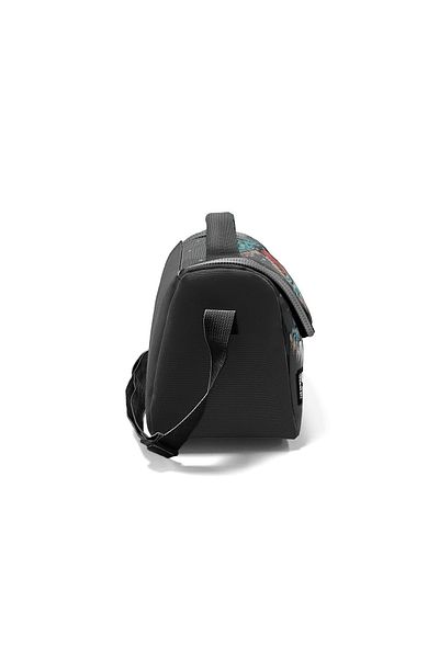 Coral High Kids Dark Gray Black Dinosaur Patterned Thermo Lunch Bag 11837