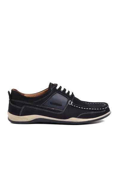 CHOPPER Cpr-22960 Navy Blue Nubuck Men's Boat Shoes