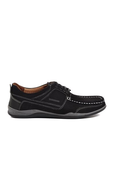 CHOPPER Cpr-22960 Black Nubuck Men's Boat Shoes