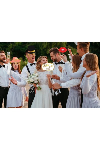 Big Party Speech Bubble Bride To Be με Καπέλο και Θέμα Φύλλο 5 Τεμάχια