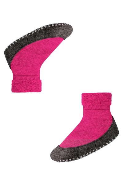 FALKE Kinder Hausschuhe - Cosyshoe, Pantoffeln, Anti-Rutsch, Schurwolle