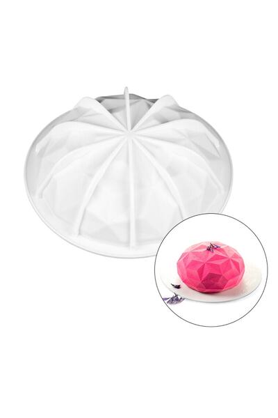 adarya Profesyonel Yuvarlak Desenli Silikon Pasta Kek Kalıbı