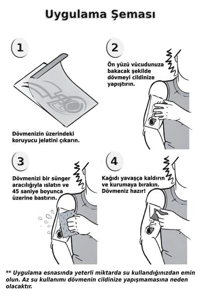 Everglow Jewelry Kaplan Gözü Tüy Geçici Dövme