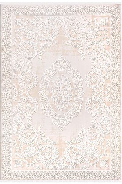 İpek Mekik Halı Sardes 6461a Yumuşak Dokulu Modern Ve Geleneksel Desenli Üst ...