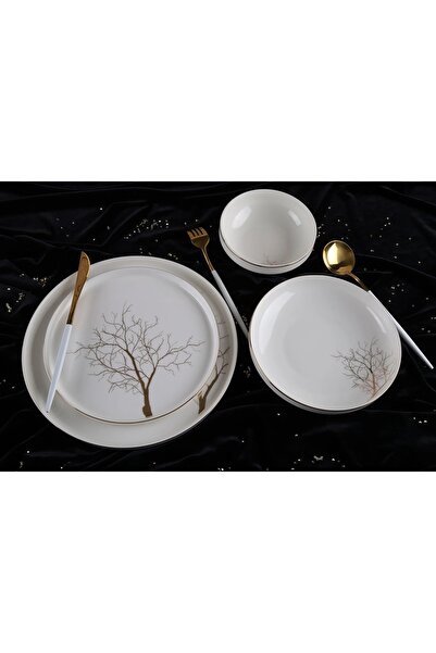 İly Hayat Ağacı 24 Parça Yemek Takımı