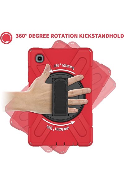 m.tk moveteck Samsung Galaxy Tab S6 Lite Sm-p610 P615 P617 Kılıf Askılı Zırh Tank Military Dönen Standlı Defender