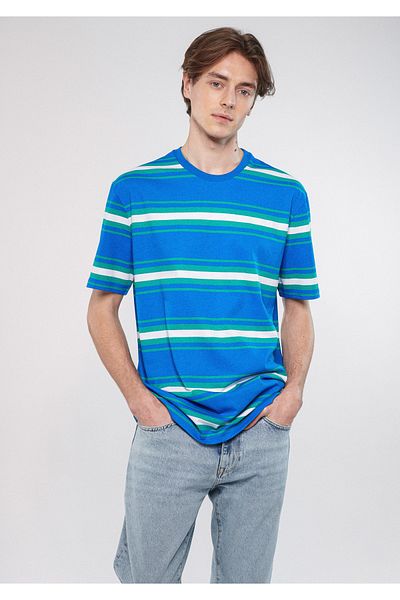 Mavi Striped T-Shirt Loose Fit / Loose Comfortable Cut 0611296-70913