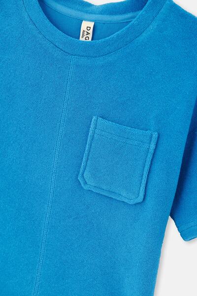 Dagi Blue Towel O Neck T-Shirt