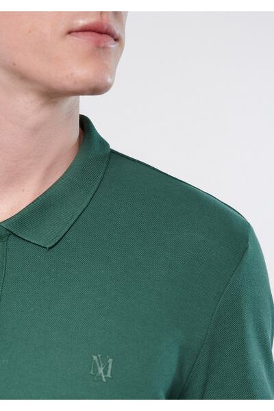 Mavi Πράσινο μπλουζάκι πόλο κανονική εφαρμογή / κανονική εφαρμογή 8804371580