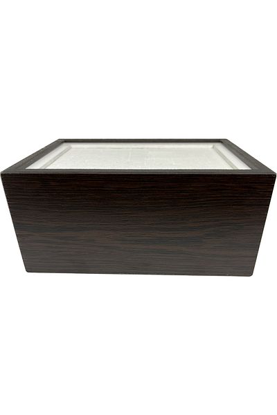 Mimoza Wooden Desktop Horizontal Napkin Holder 12 Pieces Restaurant Dispenser Wenge