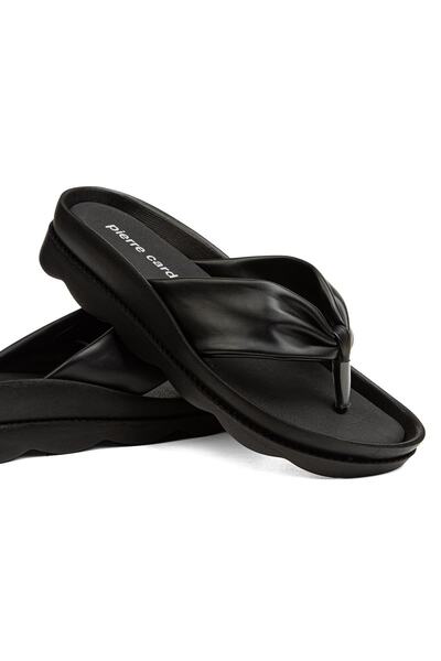 Pierre Cardin PC-6951-3953 Μαύρες γυναικείες παντόφλες