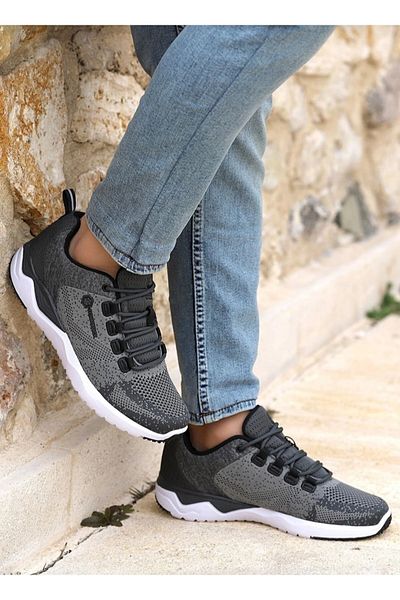 lumberjack Maximus Gray / White Mesh Men's Running Walking Daily Sports Shoes