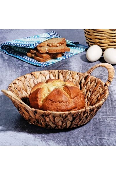Asey Home Luxury Knitted Wicker Round Bread Basket