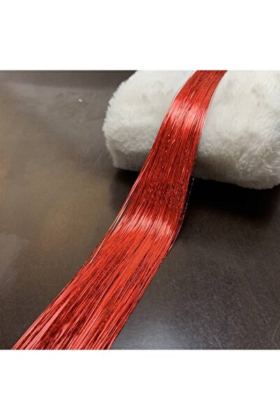 AKOLİFE Extensie de păr de culoare roșie Sparkle Side Hairpiece Hair Sparkle Hair Tinsel