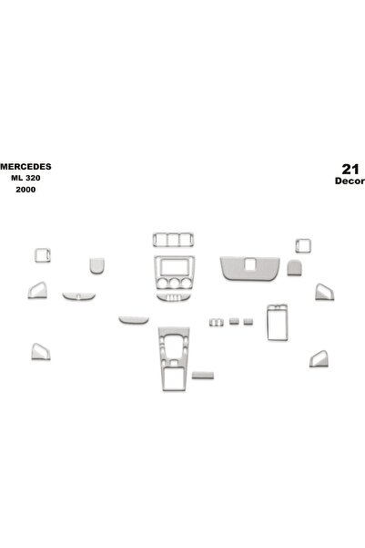 meriç cockpit design ميريتش ®   مرسيدس ml 320 توربيو امامي مطلي الومنيوم 21 ق...