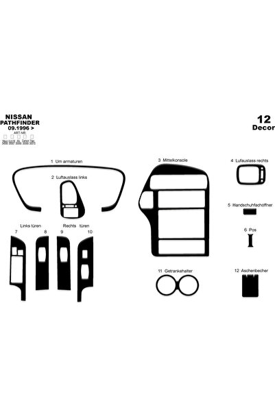 meriç cockpit design ميريتش ®   نيسان باثفايندر توربيدو أمامي مطلي باللون الأ...